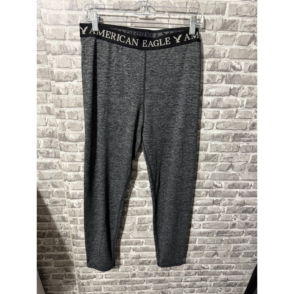 American Eagle Outfitters Space Dye High Rise Leggings Gray XL Soft Activewear